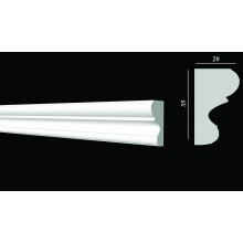 DECOR-DIZAYN  DD607 МОЛДИНГ дюрополимер 35х20х2000мм